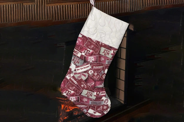 Burgundy Christmas Stockings