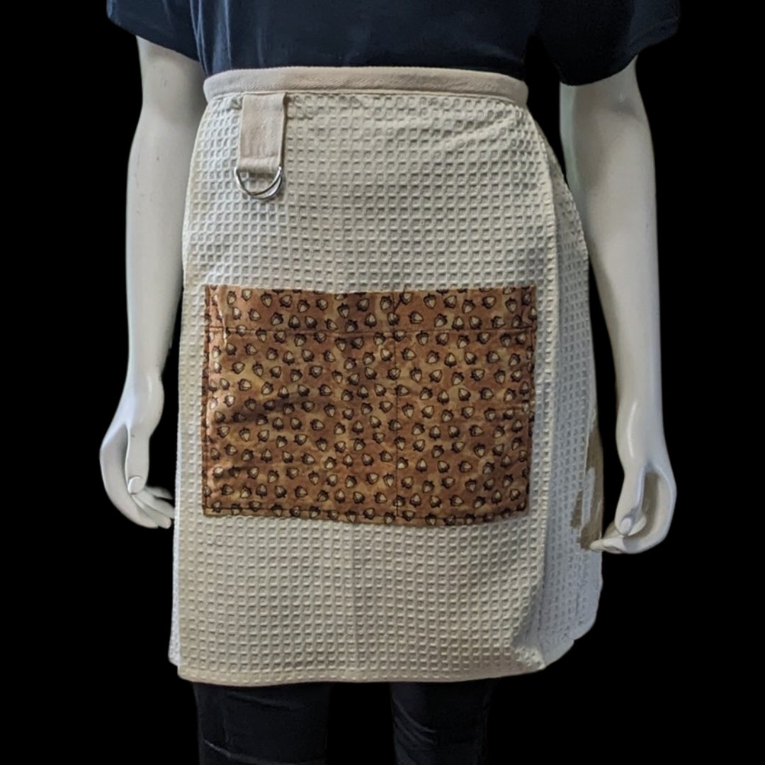 Handmade Waffle-Textured Half Apron