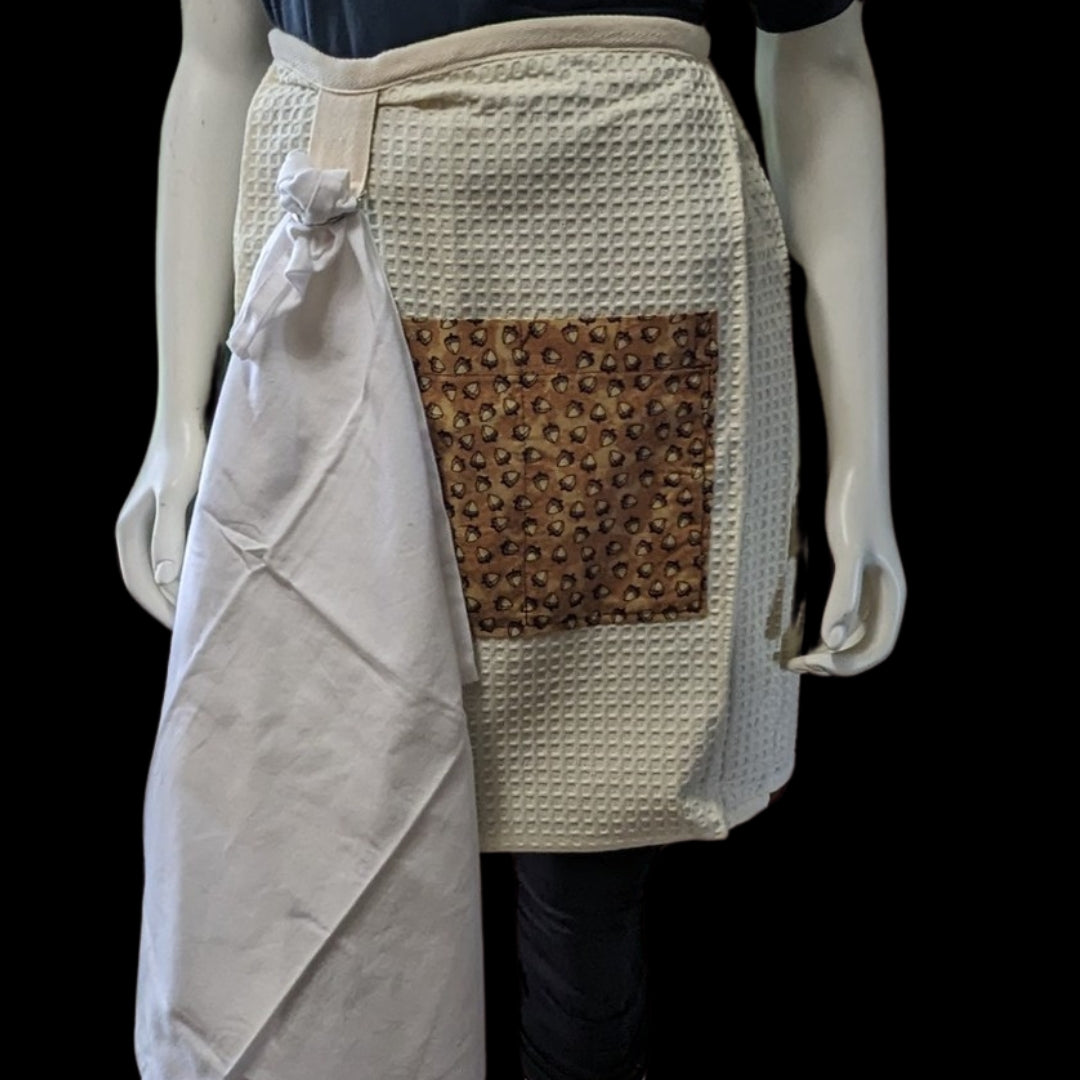 Handmade Waffle-Textured Half Apron