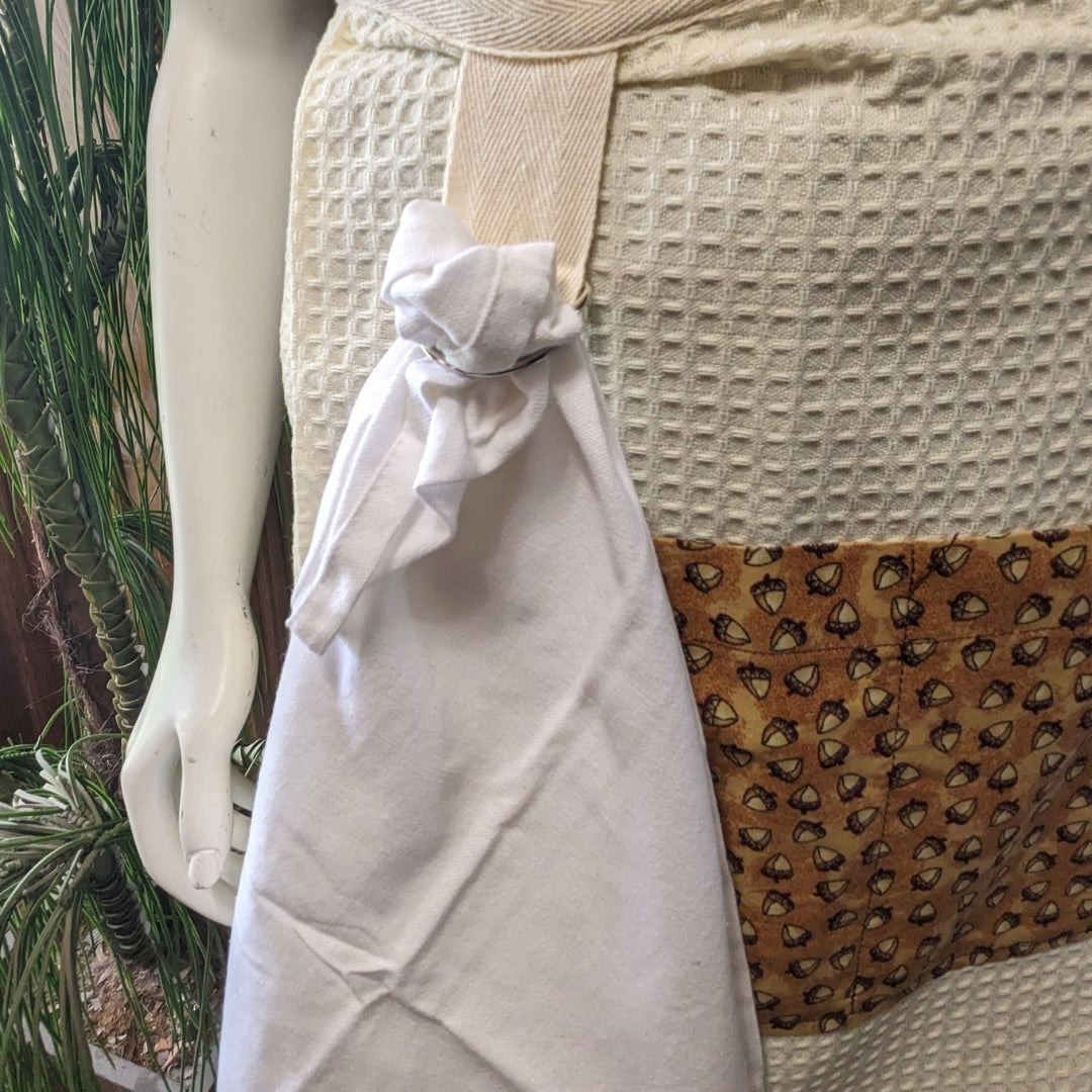 Handmade Waffle-Textured Half Apron