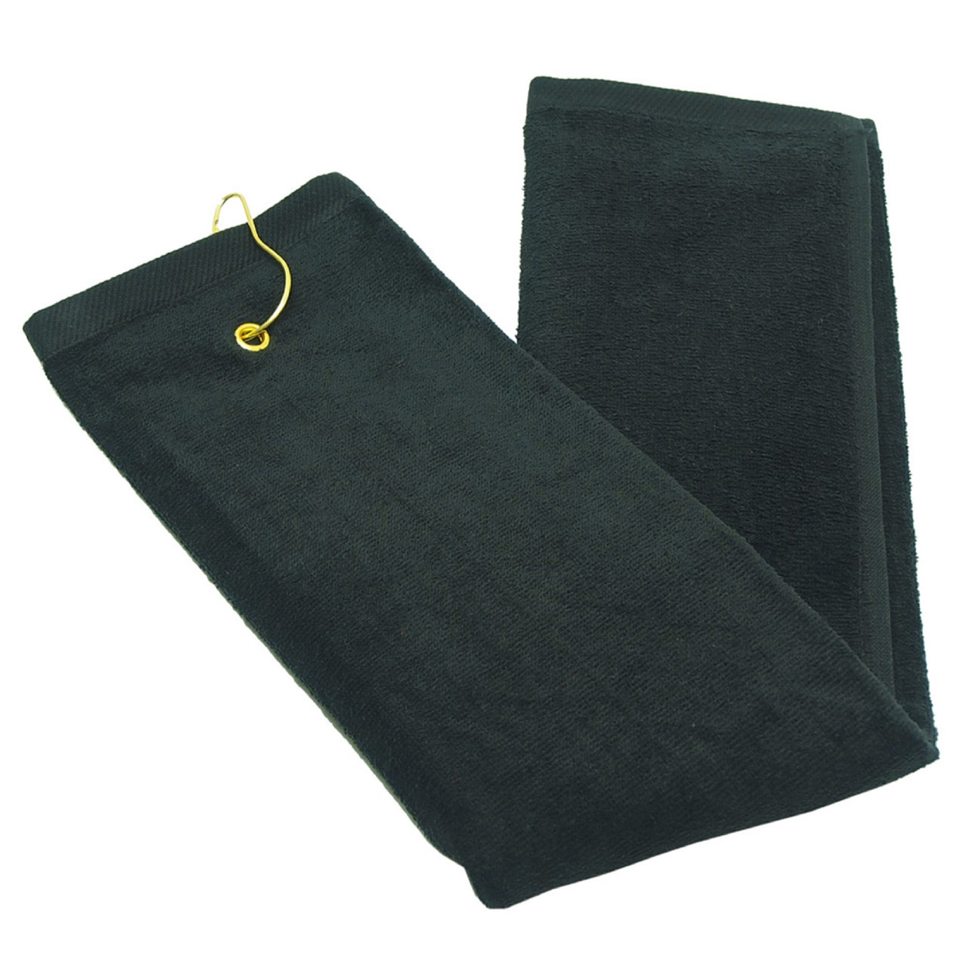 black-golf-towel