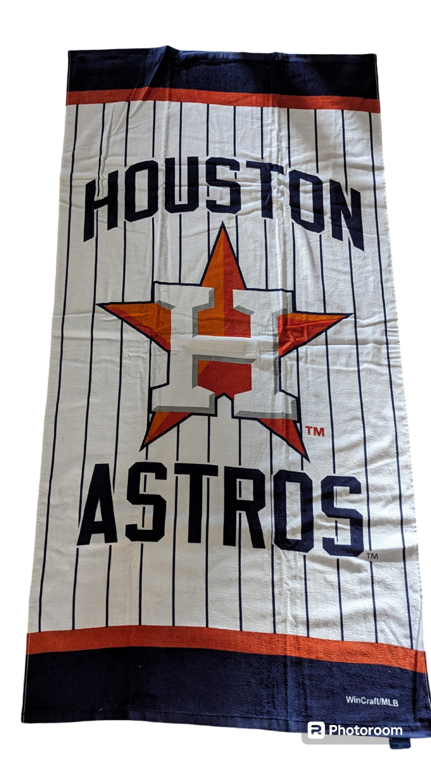 Houston Astros Beach Towel with Embroidered Name