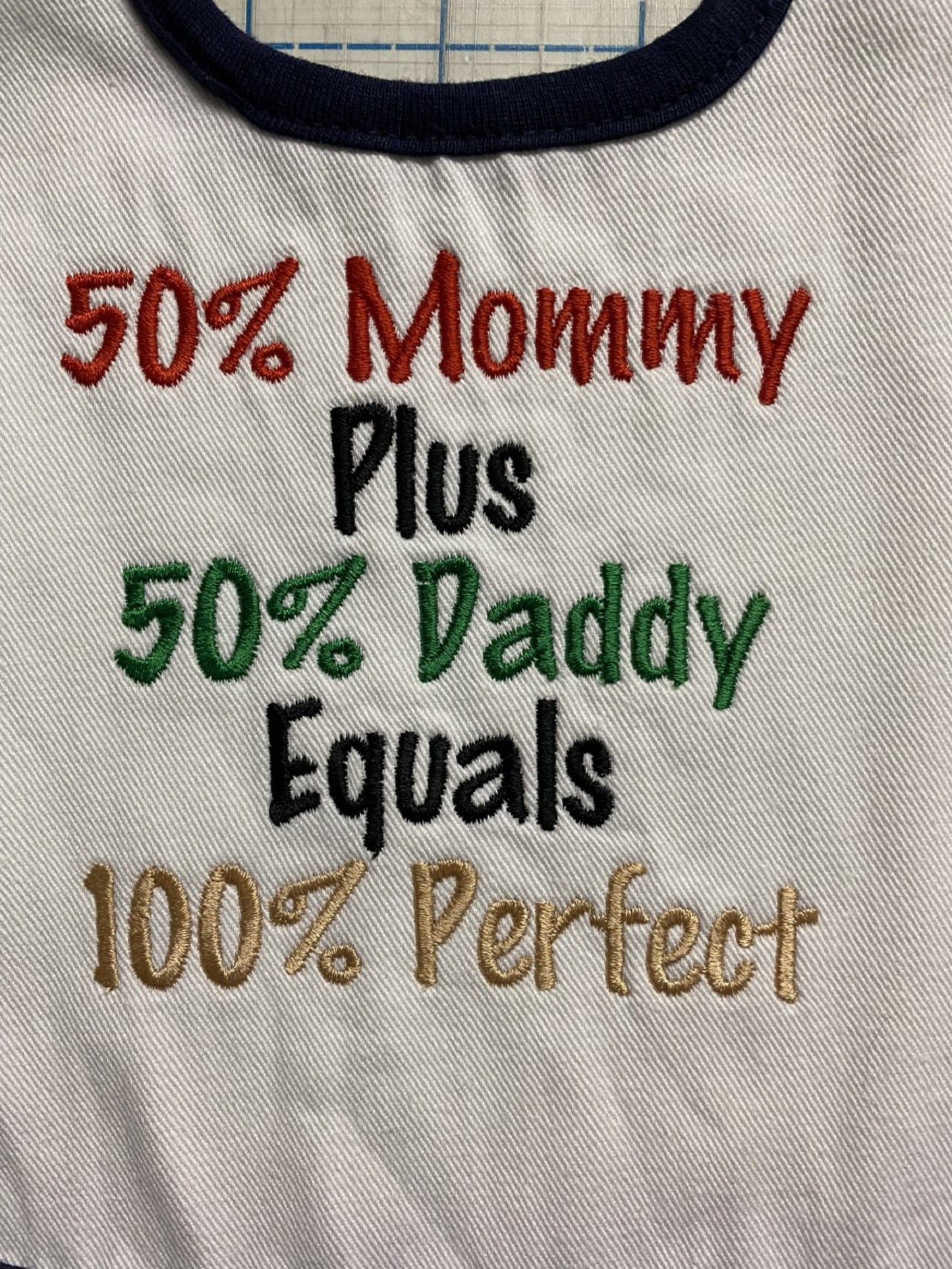 Baby Bib-Machine Embroidered