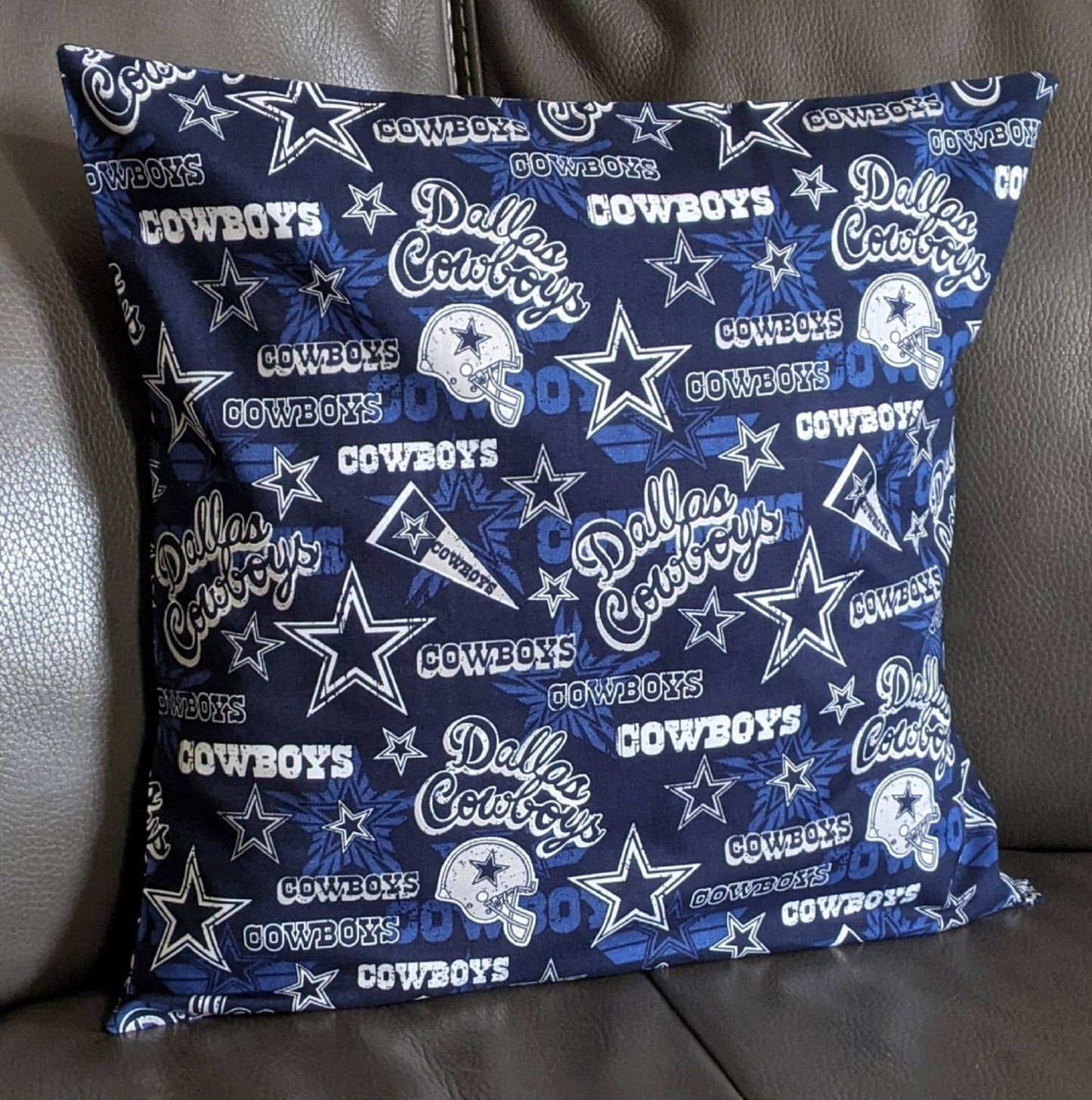 Dallas Cowboys Decorator Throw Pillow-Blue and White