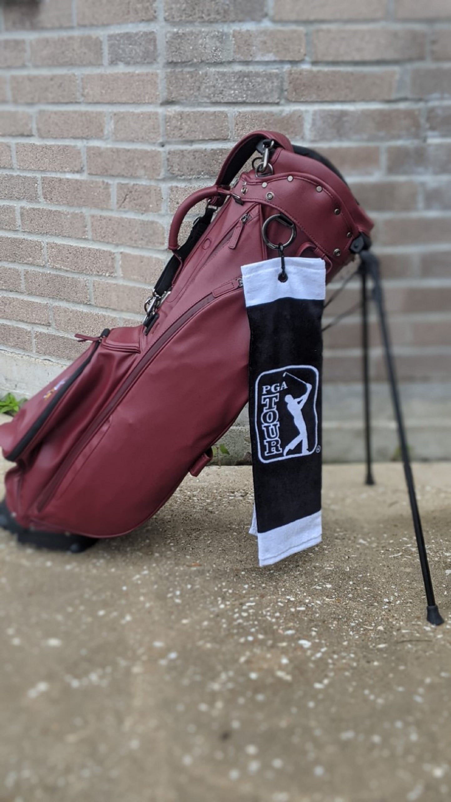 PGA Golf Towel-Black & White-Monogramming Available
