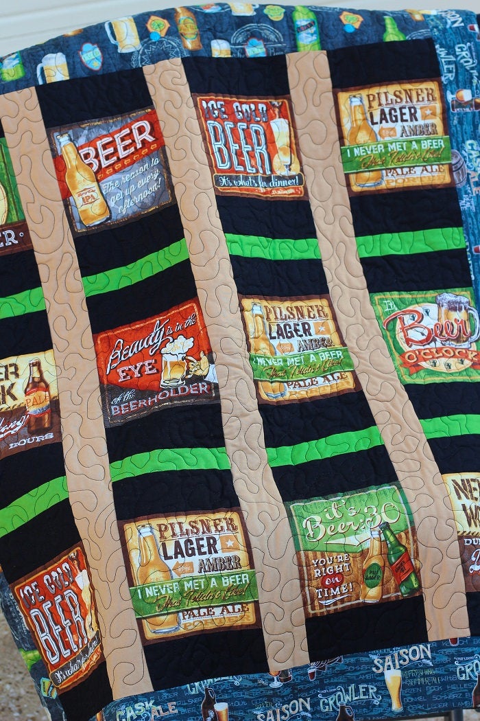Beer Sayings Handmade Quilt